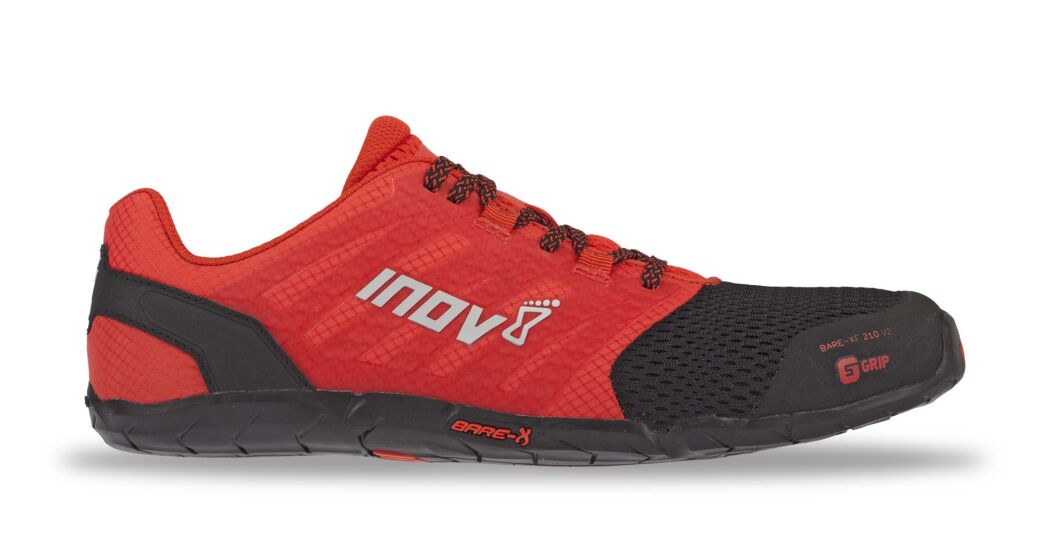 Inov-8 Bare-xf 210 V2 Mens Training Shoes Black/Red Australia (VDEMJU758)